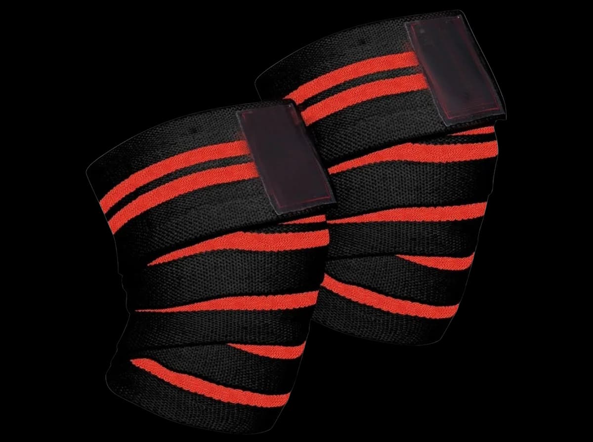 Pro Knee Wrap — Red Stripe